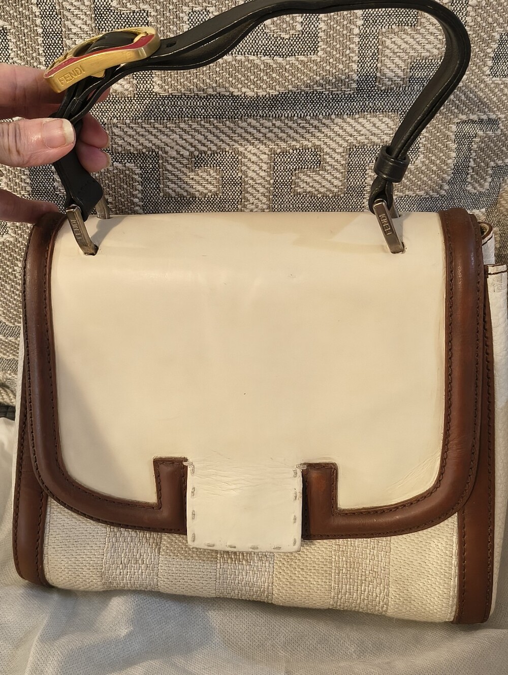 For Trade Fendi Cream Silvanna Bag